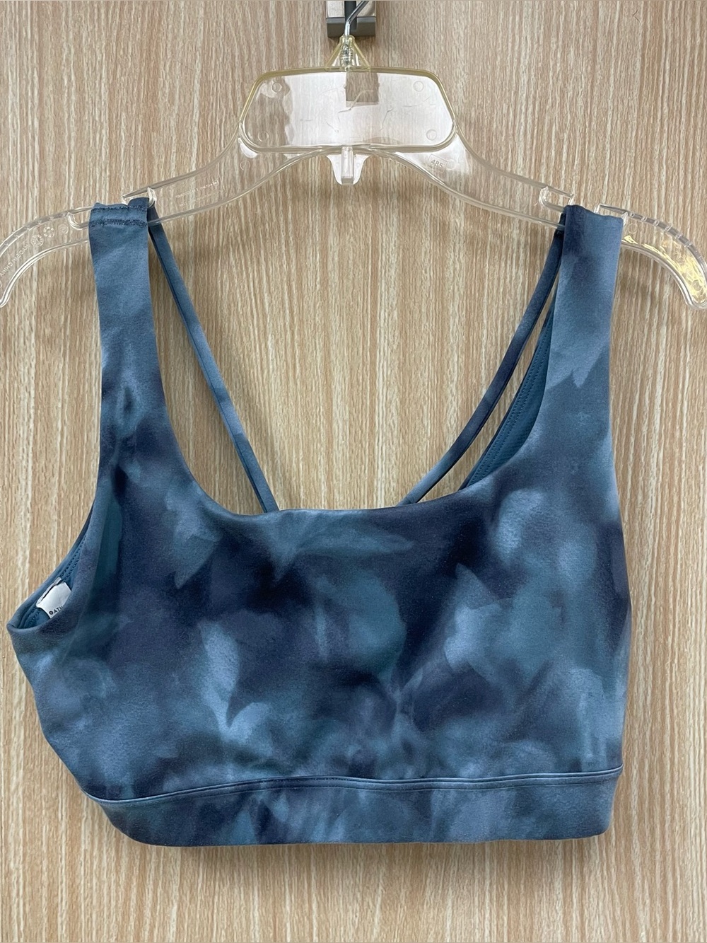 Athleta Blue Tie-dye Bra Size S